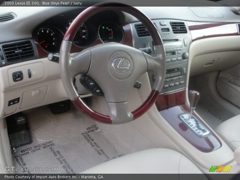 Blue Onyx Pearl / Ivory 2003 Lexus ES 300