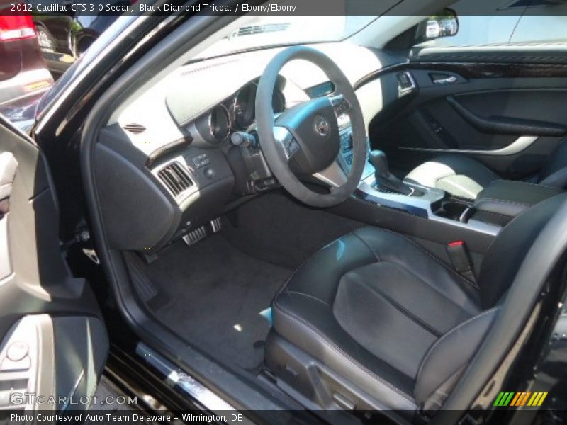 Black Diamond Tricoat / Ebony/Ebony 2012 Cadillac CTS 3.0 Sedan