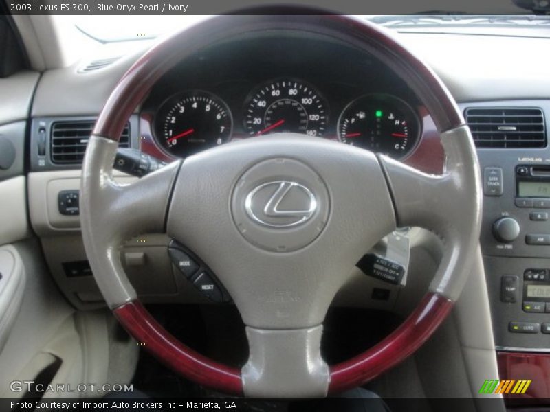 Blue Onyx Pearl / Ivory 2003 Lexus ES 300