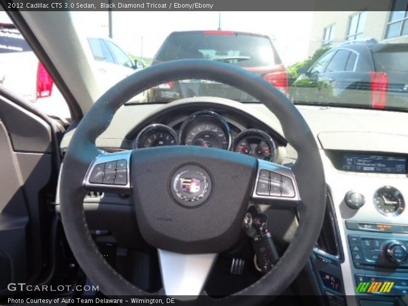 Black Diamond Tricoat / Ebony/Ebony 2012 Cadillac CTS 3.0 Sedan