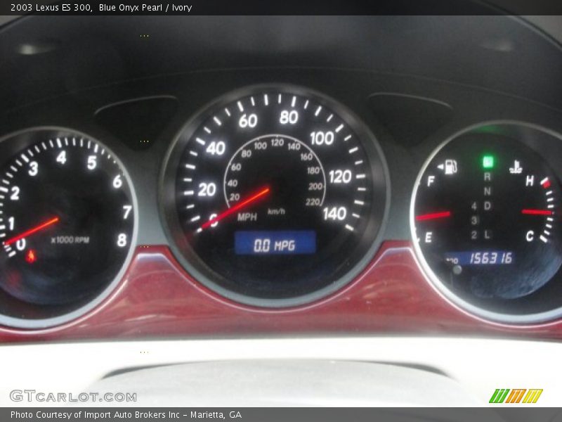 Blue Onyx Pearl / Ivory 2003 Lexus ES 300