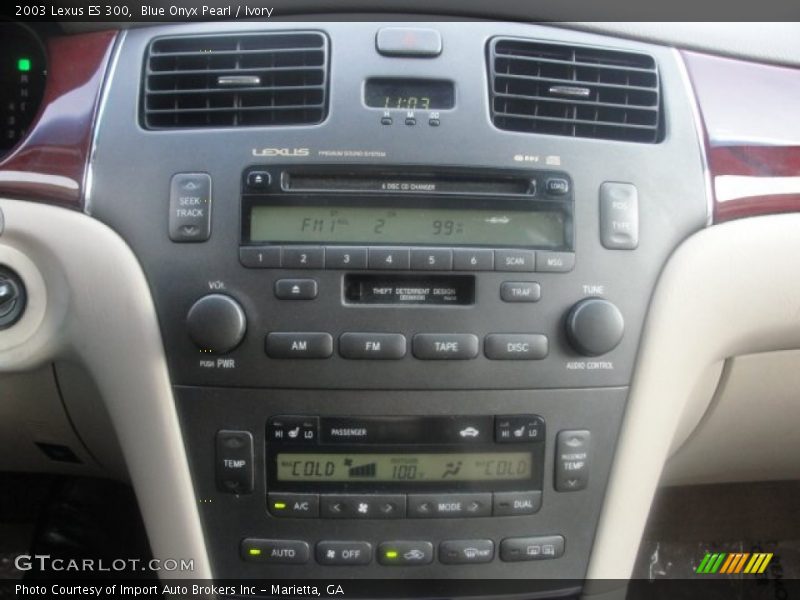 Blue Onyx Pearl / Ivory 2003 Lexus ES 300