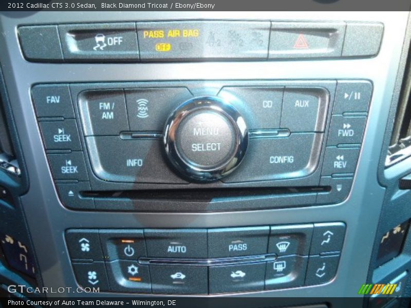 Black Diamond Tricoat / Ebony/Ebony 2012 Cadillac CTS 3.0 Sedan