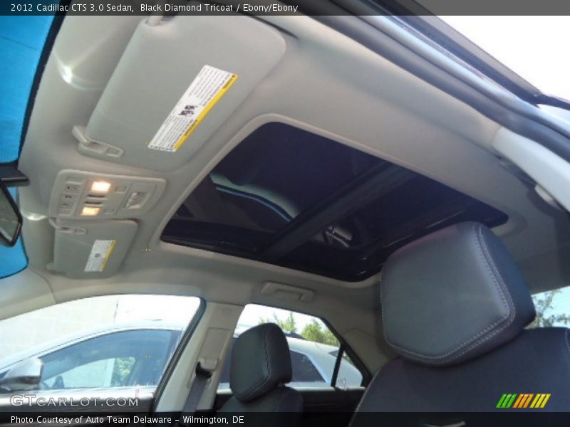 Black Diamond Tricoat / Ebony/Ebony 2012 Cadillac CTS 3.0 Sedan