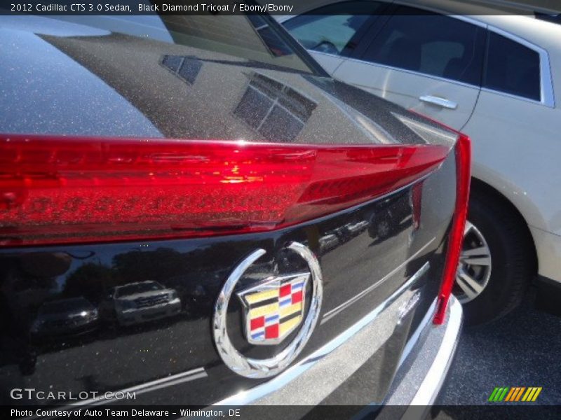 Black Diamond Tricoat / Ebony/Ebony 2012 Cadillac CTS 3.0 Sedan