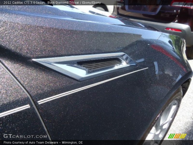 Black Diamond Tricoat / Ebony/Ebony 2012 Cadillac CTS 3.0 Sedan