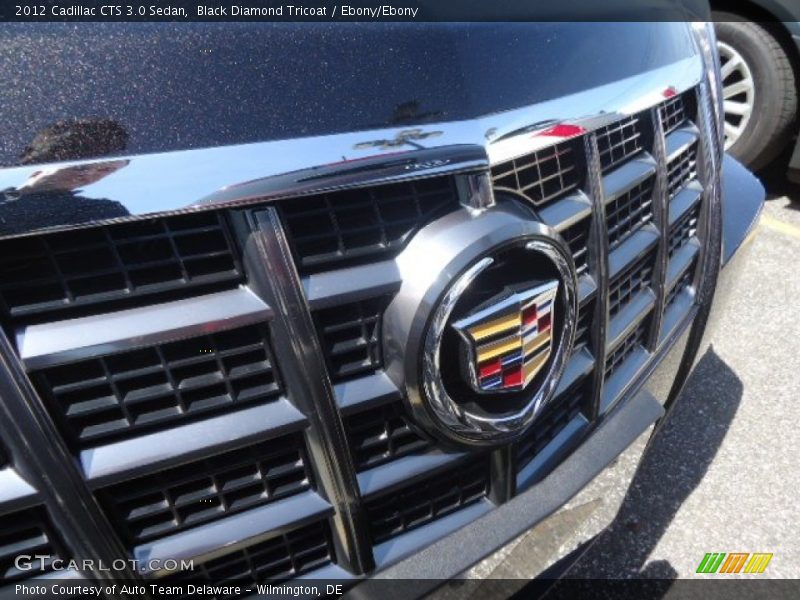 Black Diamond Tricoat / Ebony/Ebony 2012 Cadillac CTS 3.0 Sedan