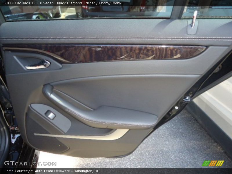 Black Diamond Tricoat / Ebony/Ebony 2012 Cadillac CTS 3.0 Sedan
