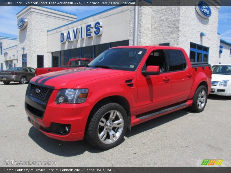 Colorado Red / Dark Charcoal 2008 Ford Explorer Sport Trac Adrenalin 4x4