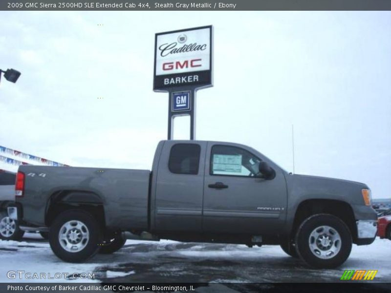 Stealth Gray Metallic / Ebony 2009 GMC Sierra 2500HD SLE Extended Cab 4x4