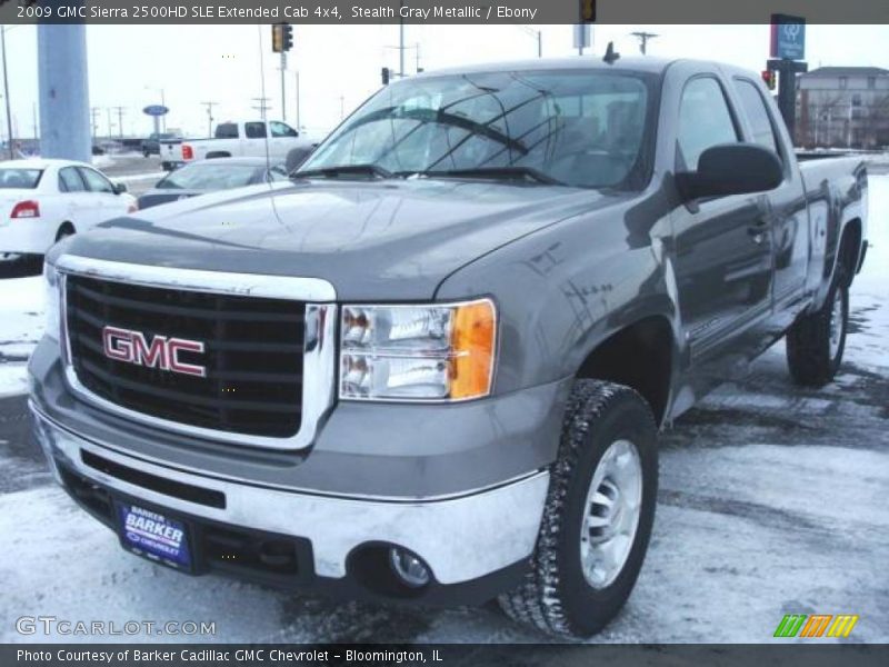 Stealth Gray Metallic / Ebony 2009 GMC Sierra 2500HD SLE Extended Cab 4x4