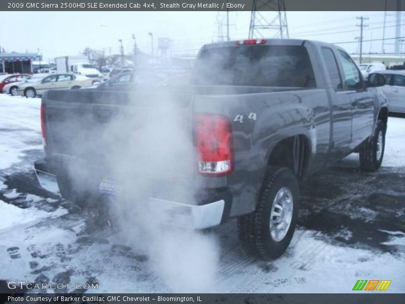 Stealth Gray Metallic / Ebony 2009 GMC Sierra 2500HD SLE Extended Cab 4x4
