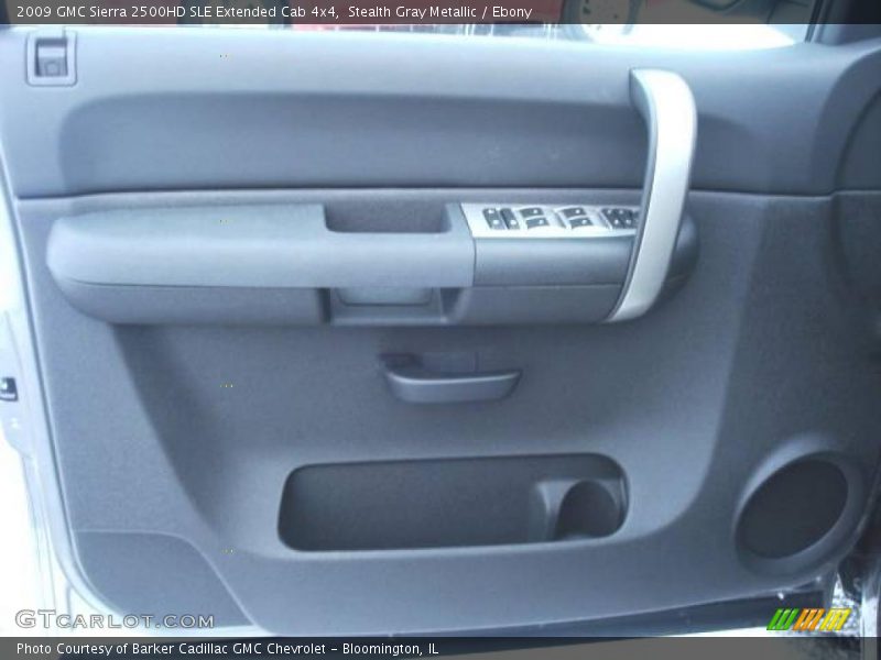Stealth Gray Metallic / Ebony 2009 GMC Sierra 2500HD SLE Extended Cab 4x4