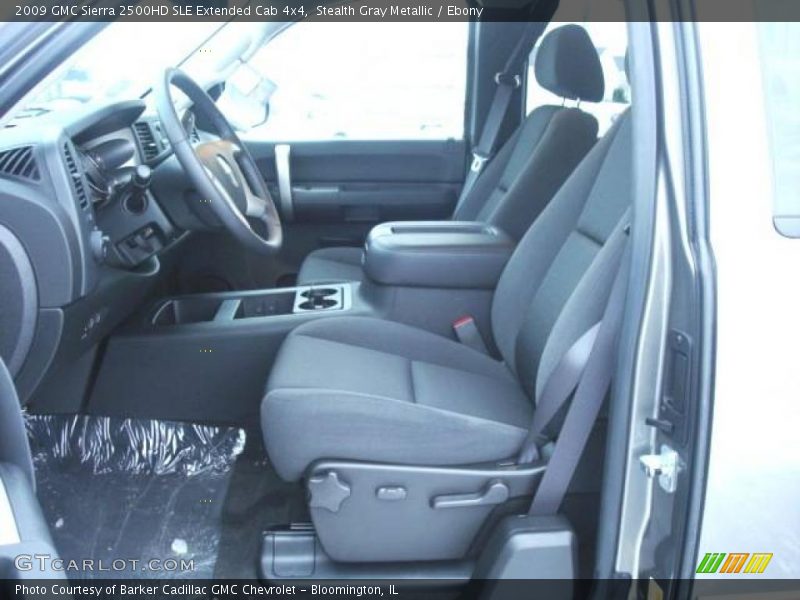 Stealth Gray Metallic / Ebony 2009 GMC Sierra 2500HD SLE Extended Cab 4x4