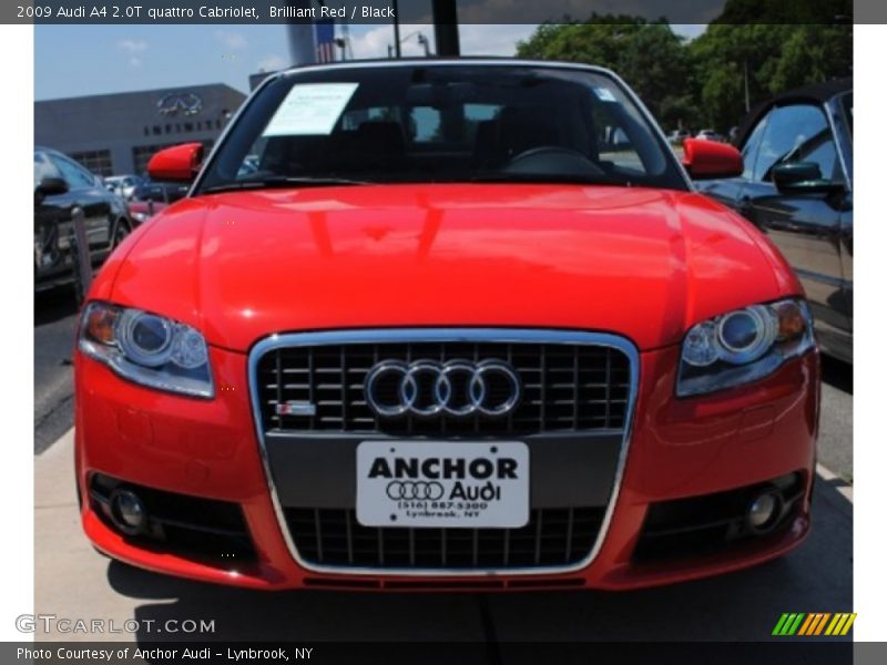 Brilliant Red / Black 2009 Audi A4 2.0T quattro Cabriolet