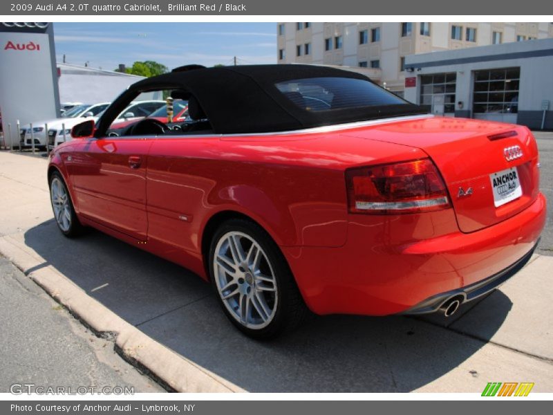 Brilliant Red / Black 2009 Audi A4 2.0T quattro Cabriolet