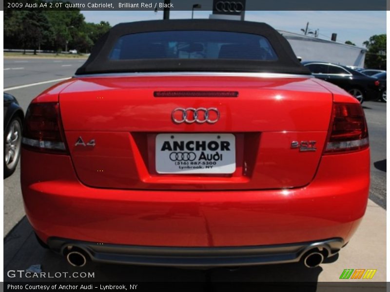 Brilliant Red / Black 2009 Audi A4 2.0T quattro Cabriolet