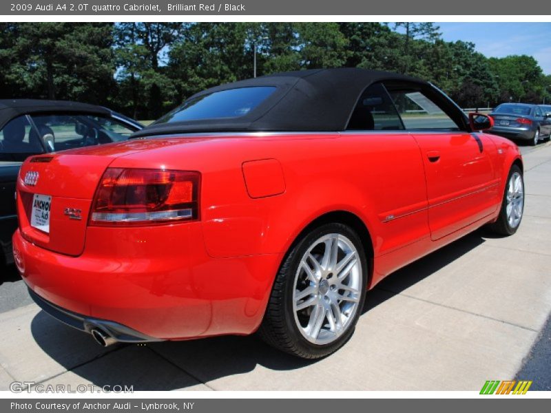 Brilliant Red / Black 2009 Audi A4 2.0T quattro Cabriolet