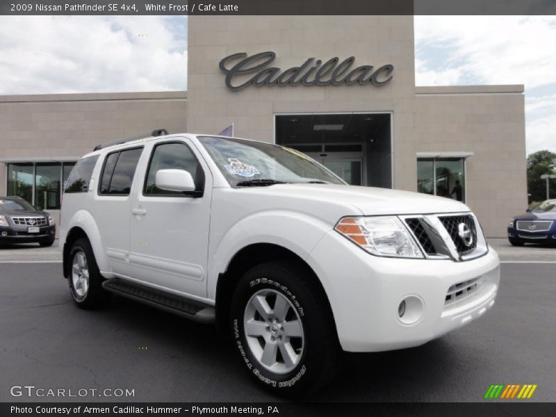 White Frost / Cafe Latte 2009 Nissan Pathfinder SE 4x4