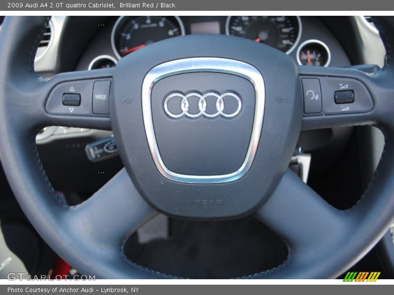 Brilliant Red / Black 2009 Audi A4 2.0T quattro Cabriolet