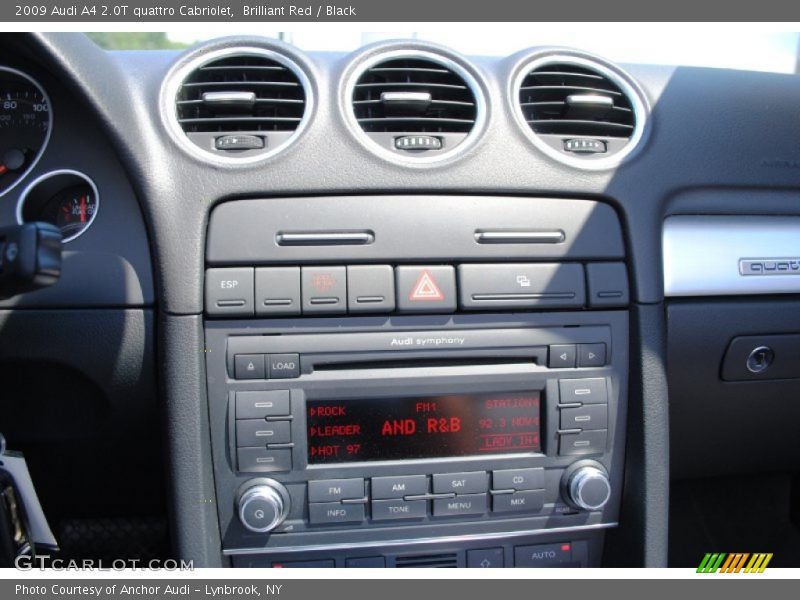 Brilliant Red / Black 2009 Audi A4 2.0T quattro Cabriolet