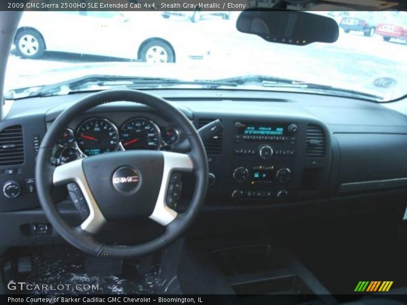 Stealth Gray Metallic / Ebony 2009 GMC Sierra 2500HD SLE Extended Cab 4x4