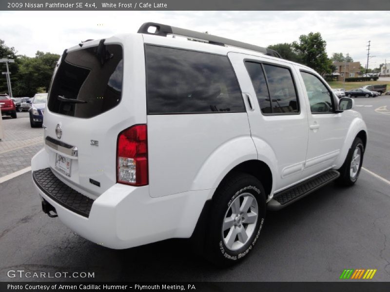 White Frost / Cafe Latte 2009 Nissan Pathfinder SE 4x4