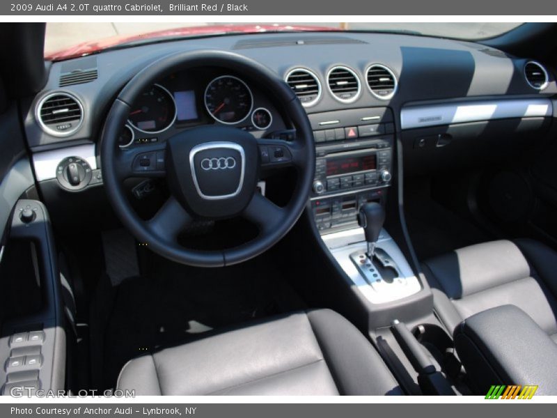 Brilliant Red / Black 2009 Audi A4 2.0T quattro Cabriolet