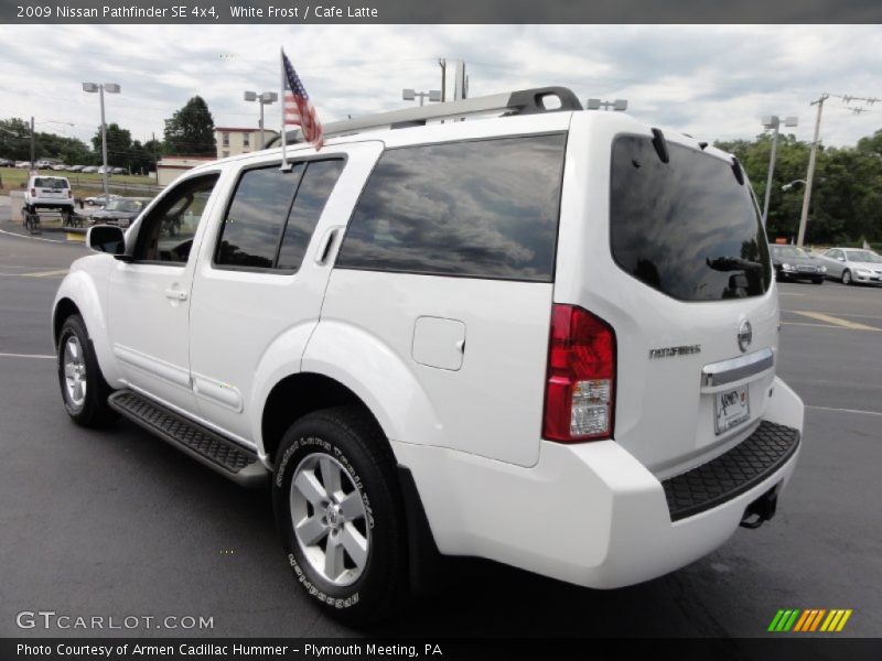 White Frost / Cafe Latte 2009 Nissan Pathfinder SE 4x4