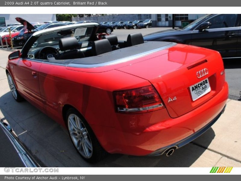 Brilliant Red / Black 2009 Audi A4 2.0T quattro Cabriolet