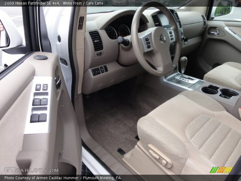 White Frost / Cafe Latte 2009 Nissan Pathfinder SE 4x4