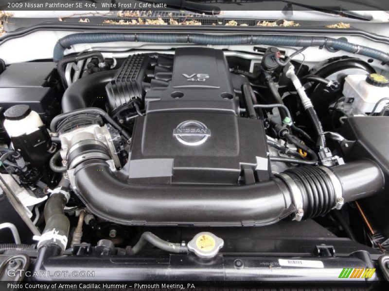 White Frost / Cafe Latte 2009 Nissan Pathfinder SE 4x4