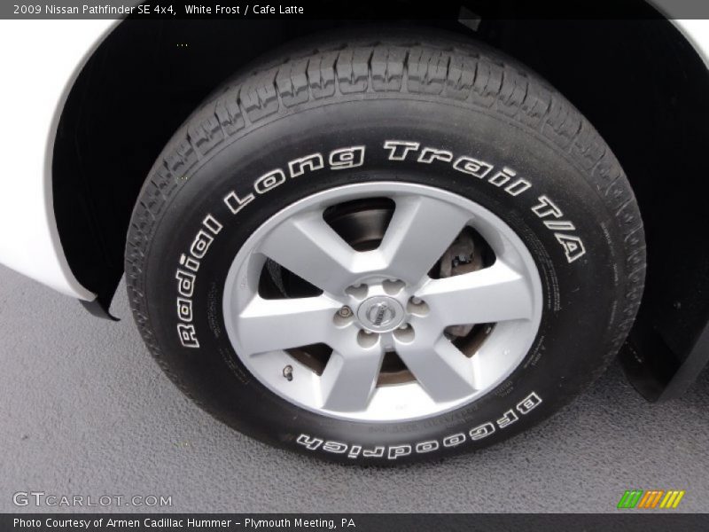 White Frost / Cafe Latte 2009 Nissan Pathfinder SE 4x4