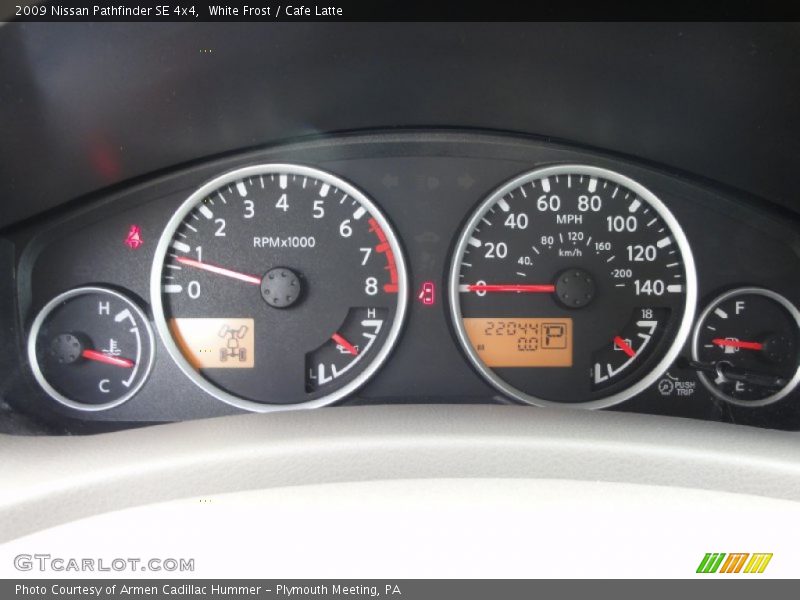 White Frost / Cafe Latte 2009 Nissan Pathfinder SE 4x4