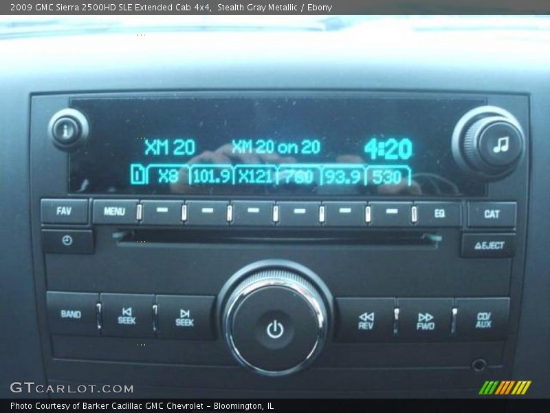 Stealth Gray Metallic / Ebony 2009 GMC Sierra 2500HD SLE Extended Cab 4x4