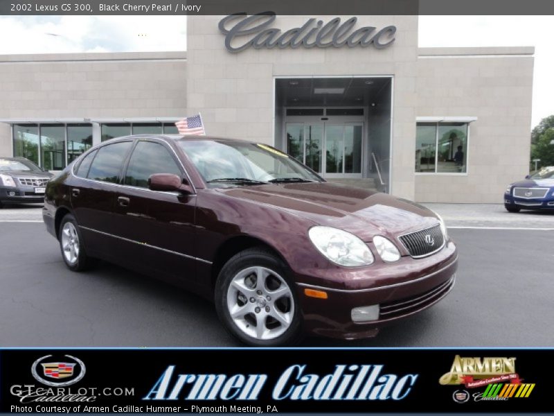 Black Cherry Pearl / Ivory 2002 Lexus GS 300