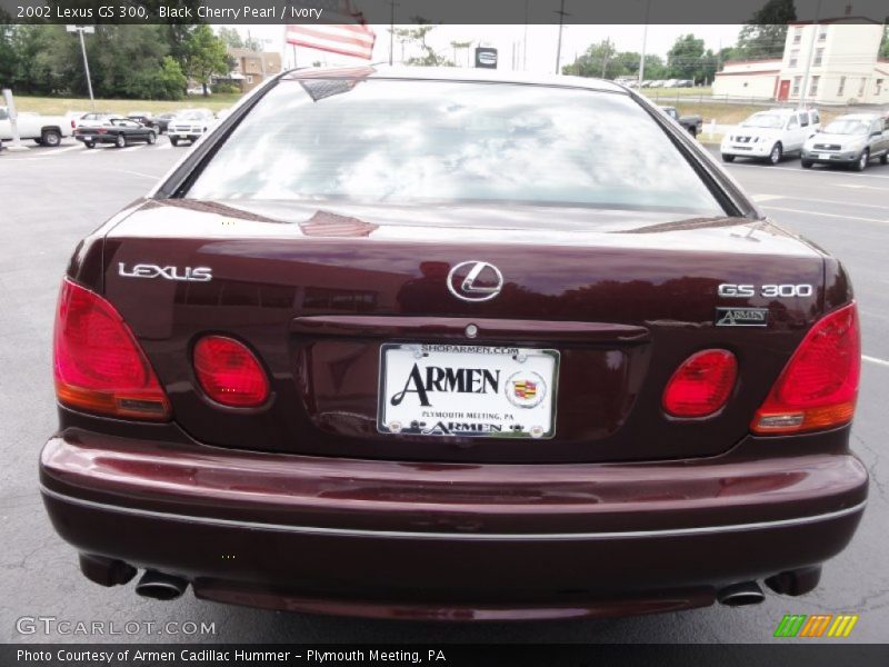 Black Cherry Pearl / Ivory 2002 Lexus GS 300