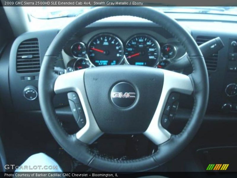 Stealth Gray Metallic / Ebony 2009 GMC Sierra 2500HD SLE Extended Cab 4x4