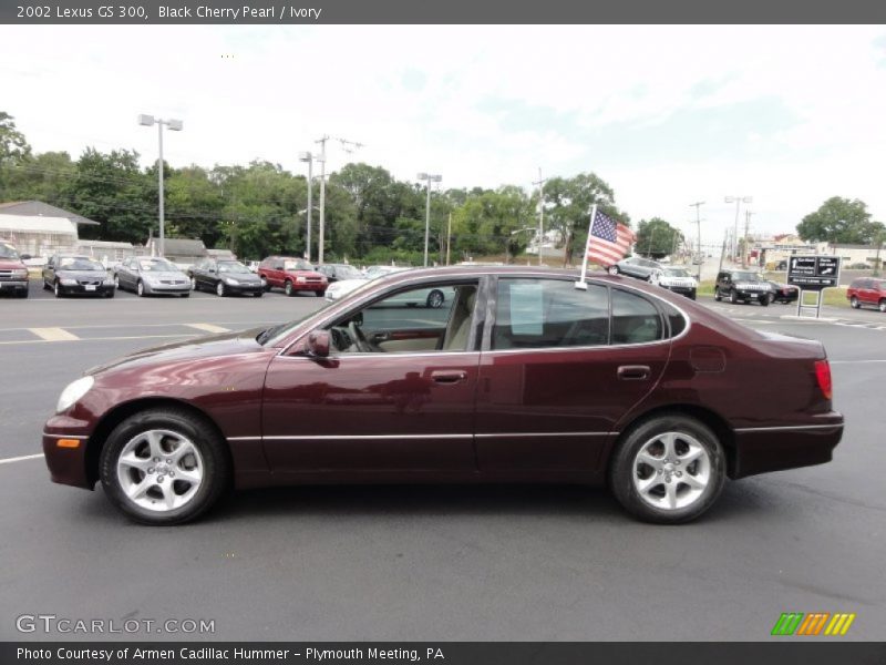 Black Cherry Pearl / Ivory 2002 Lexus GS 300