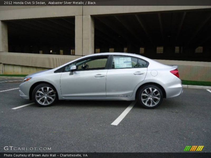 Alabaster Silver Metallic / Black 2012 Honda Civic Si Sedan