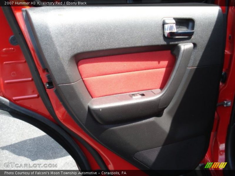 Victory Red / Ebony Black 2007 Hummer H3 X