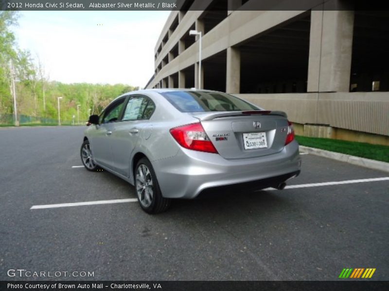Alabaster Silver Metallic / Black 2012 Honda Civic Si Sedan