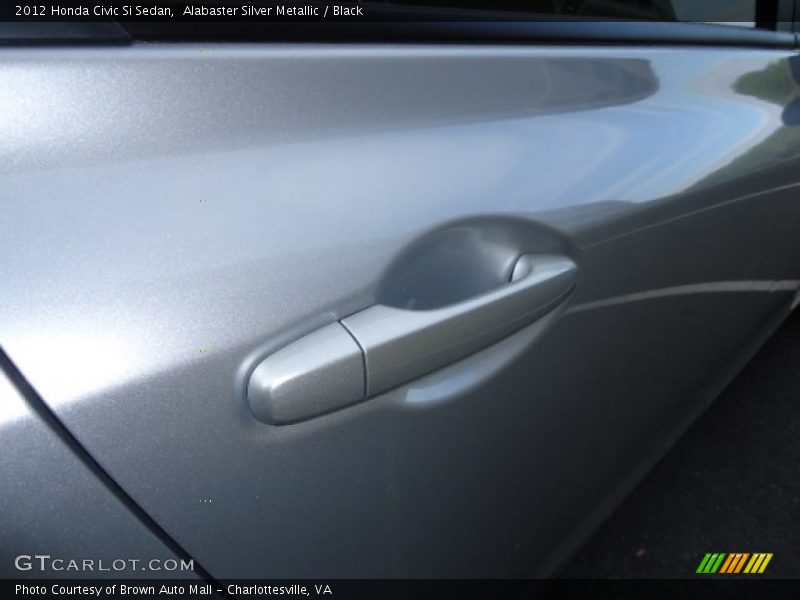 Alabaster Silver Metallic / Black 2012 Honda Civic Si Sedan