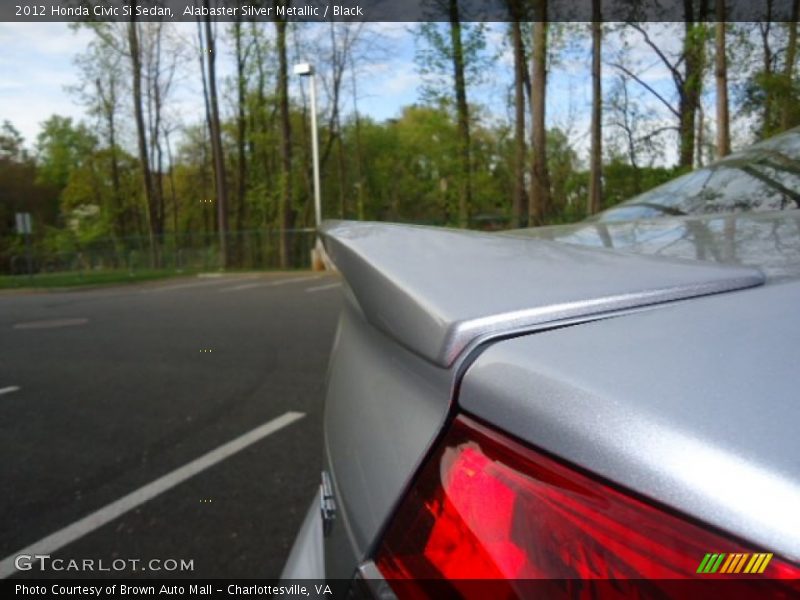 Alabaster Silver Metallic / Black 2012 Honda Civic Si Sedan