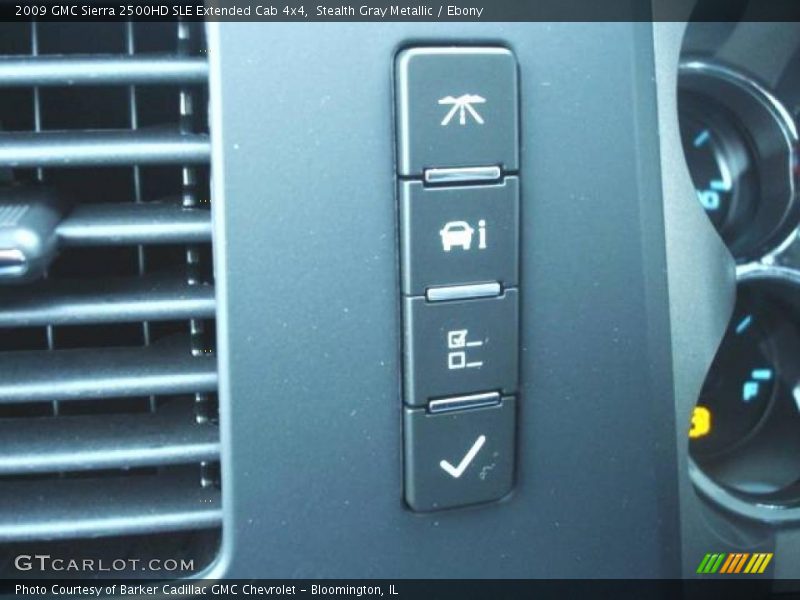 Stealth Gray Metallic / Ebony 2009 GMC Sierra 2500HD SLE Extended Cab 4x4