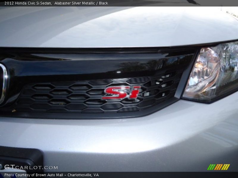 Alabaster Silver Metallic / Black 2012 Honda Civic Si Sedan
