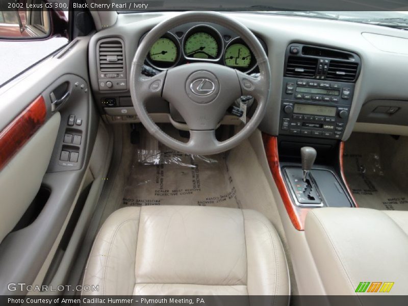 Black Cherry Pearl / Ivory 2002 Lexus GS 300