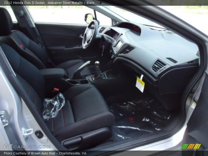 Alabaster Silver Metallic / Black 2012 Honda Civic Si Sedan