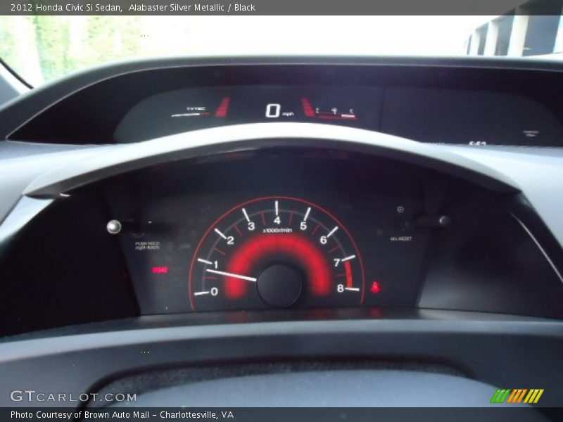Alabaster Silver Metallic / Black 2012 Honda Civic Si Sedan