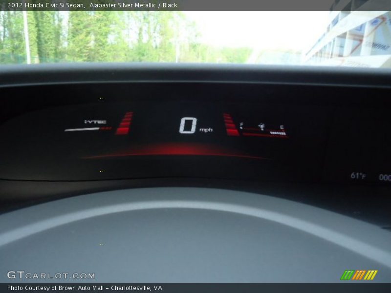 Alabaster Silver Metallic / Black 2012 Honda Civic Si Sedan